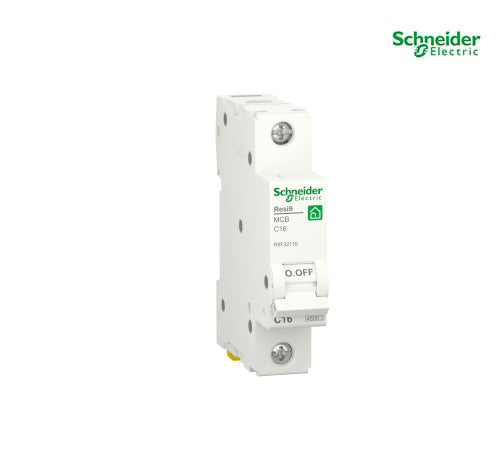 Miniature circuit breaker (MCB), Resi9, 1P, 16A, C curve, 4500A (IEC/EN 60898-1) - R9F32116