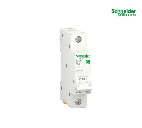 Miniature circuit breaker (MCB), Resi9, 1P, 32A, C curve, 4500A (IEC/EN 60898-1) - R9F32132