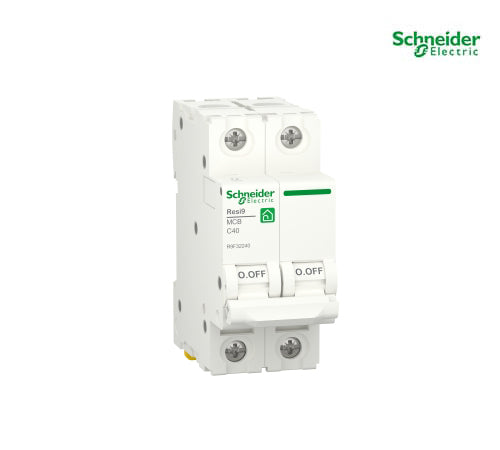 Miniature circuit breaker (MCB), Resi9, 2P, 40A, C curve, 4500A (IEC/EN 60898-1) - R9F32240