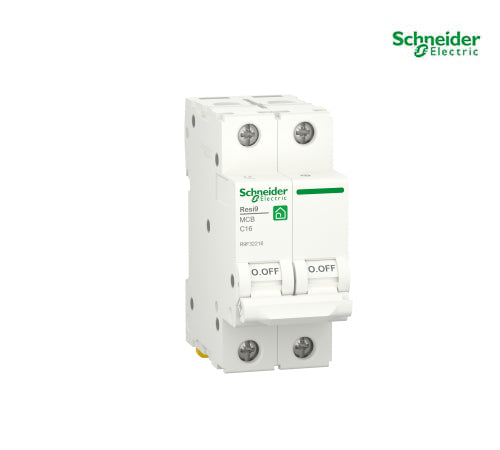 Miniature circuit breaker (MCB), Resi9, 2P, 63A, C curve, 4500A (IEC/EN 60898-1) - R9F32263
