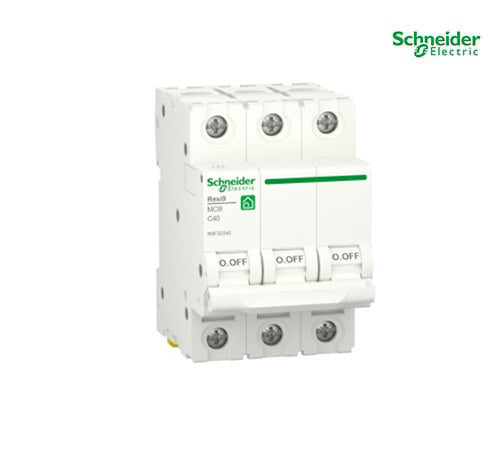 Miniature circuit breaker (MCB), Resi9, 3P, 40A, C curve, 4500A (IEC/EN 60898-1) - R9F32340