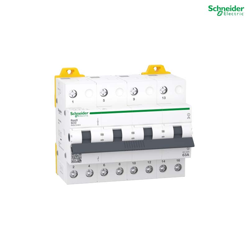 Changeover switch, Resi9, 4P, 63A, 400/415VAC