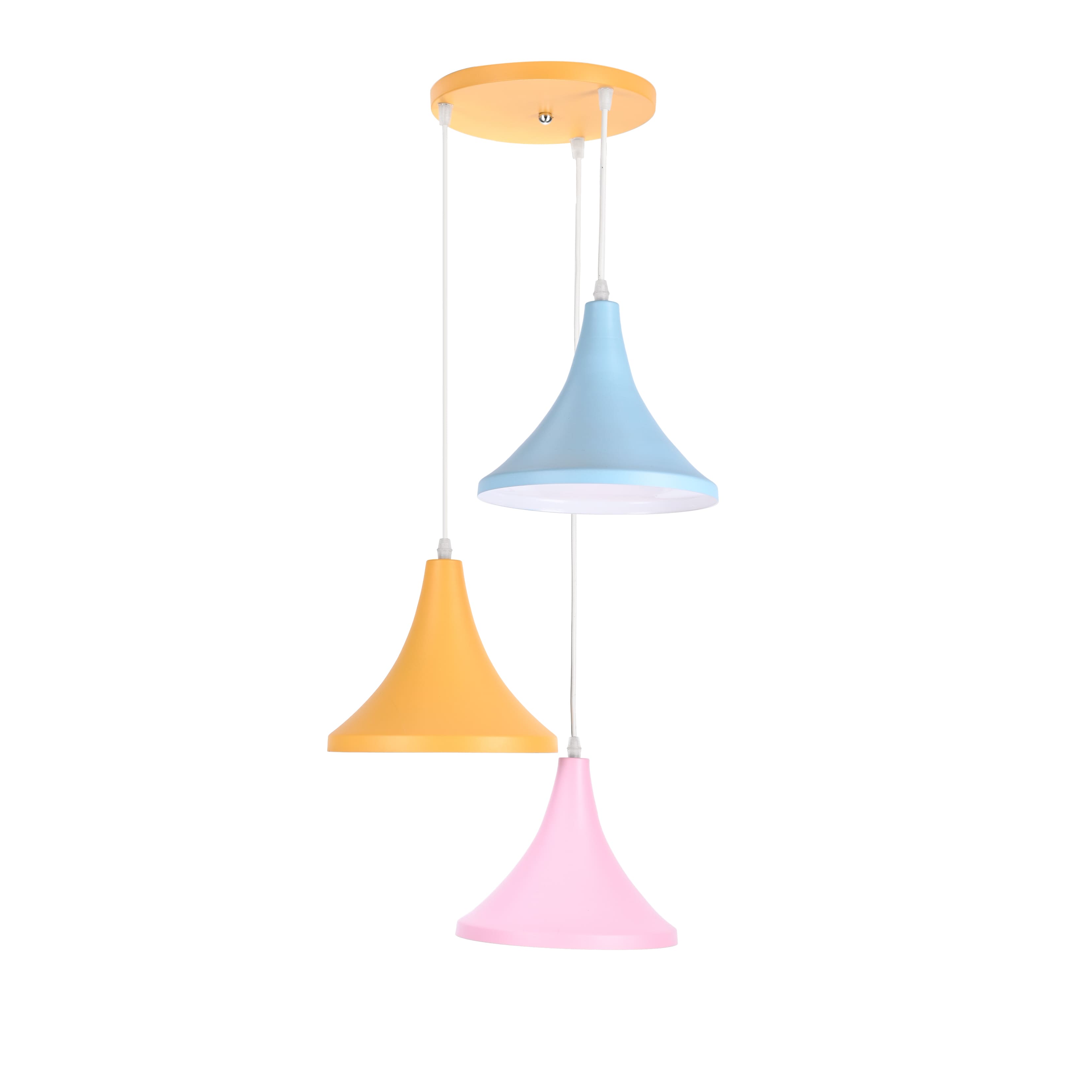 El Rawda Multi Color Modern Flush Light 70×70 cm - 3 Lamps - RL-BC-006