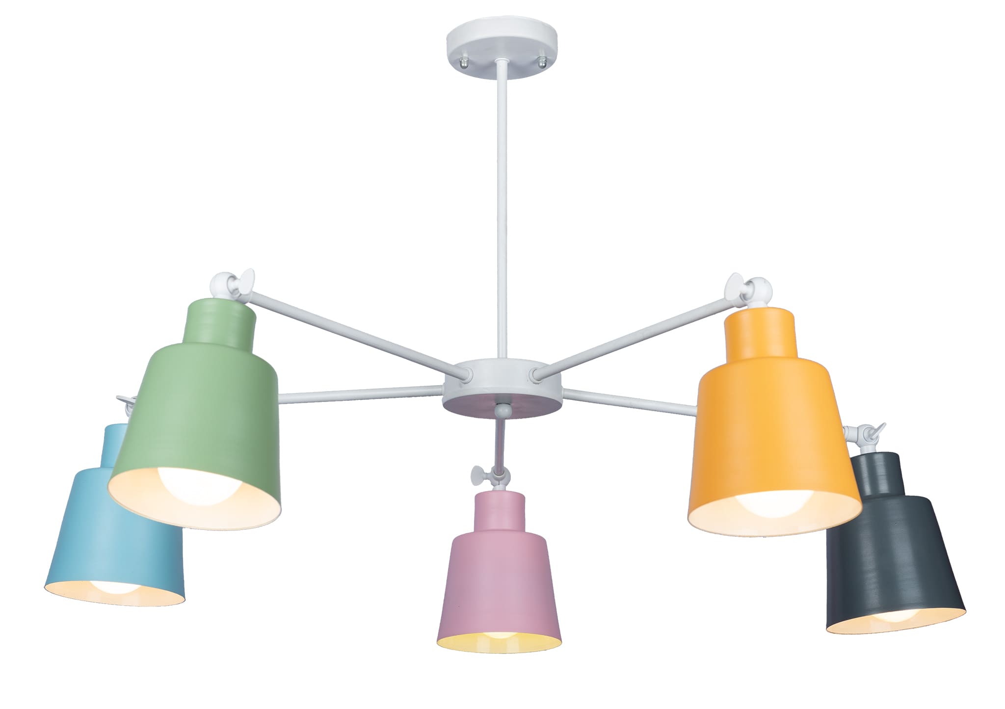 El Rawda Multi Color Modern Flush Light 45×45 cm - 5 Lamps - RL-CU-001
