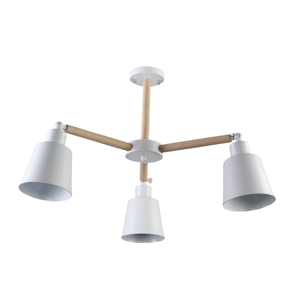 El Rawda White Modern Flush Light 40×40 cm - 3 Lamps - RL-CU-009