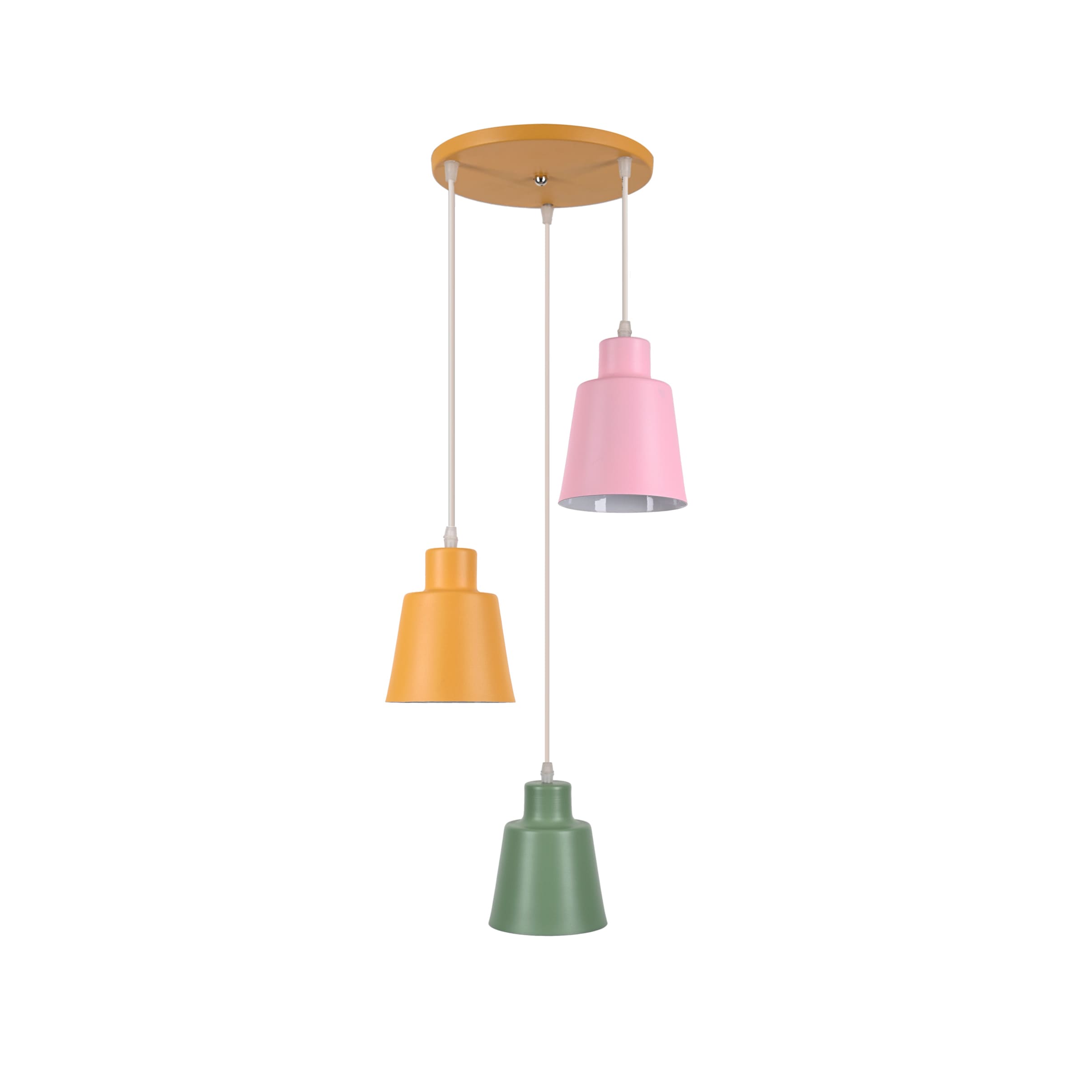El Rawda Multi Color Modern Flush Light 70×70 cm - 3 Lamps - RL-CU-017