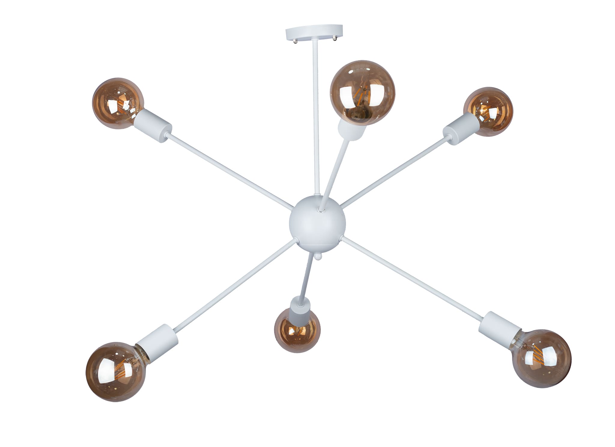 El Rawda White Modern Flush Light 65×65 cm - 6 Lamps - RL-DC-A-008