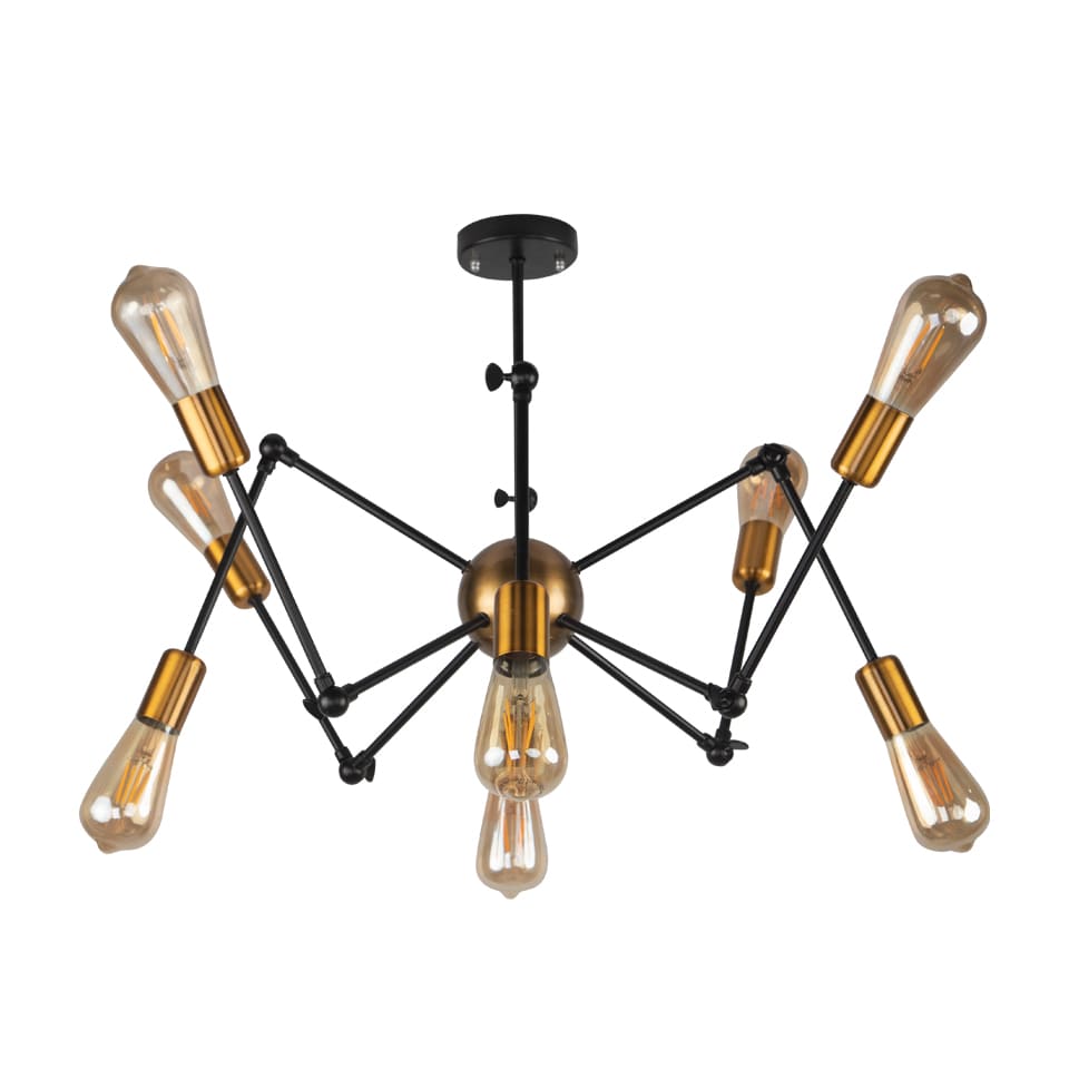 El Rawda Multi Color Modern Flush Light With Flexible Arms (Spider Shape) 60×60 cm - 8 Lamps - RL-DC-B-004