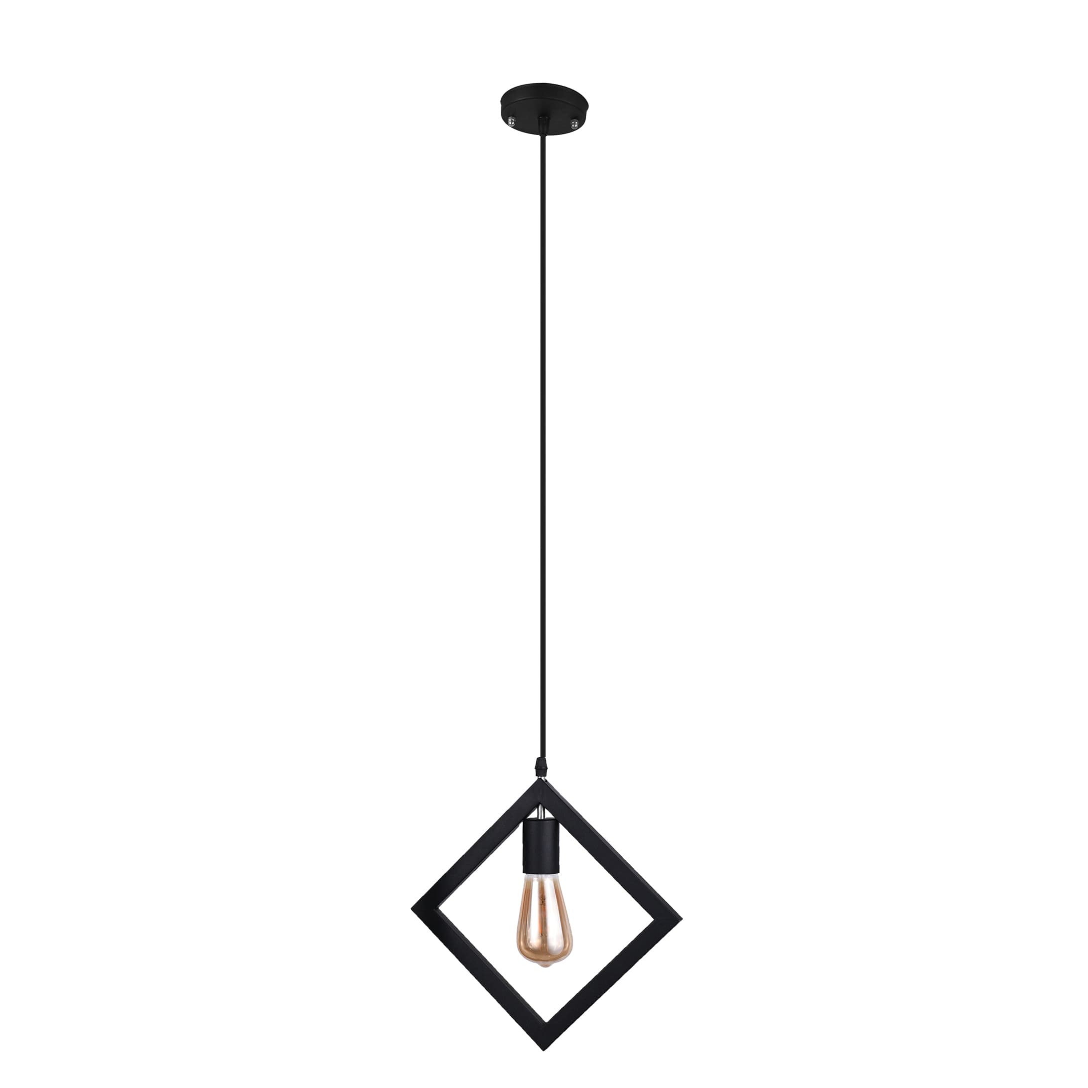 El Rawda Black Modern Flush Light 70×70 cm - 1 Lamp - RL-GS-009
