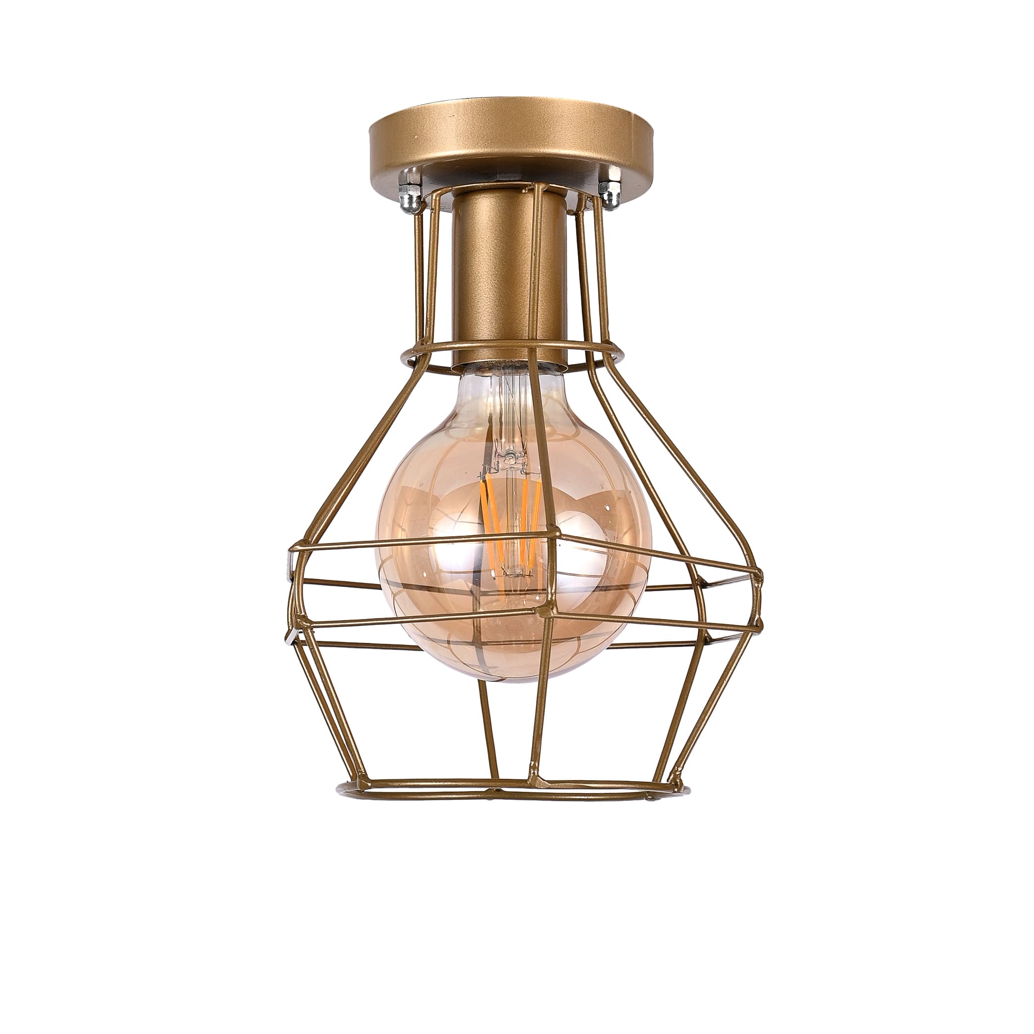 El Rawda Gold Modern Flush Light 23×23 cm - 1 Lamp - RL-KR-047