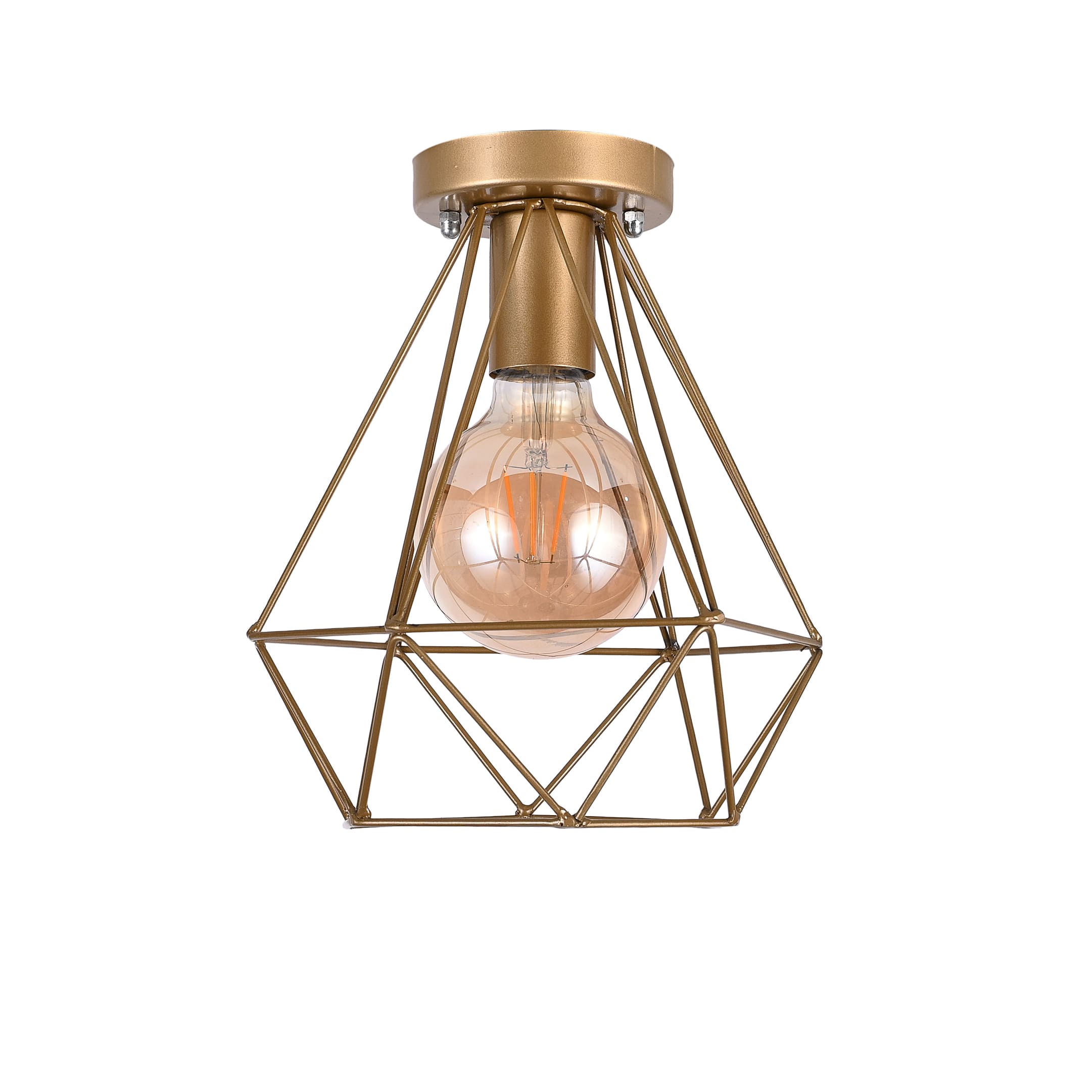 El Rawda Gold Modern Flush Light 25×25 cm - 1 Lamp - RL-KR-048
