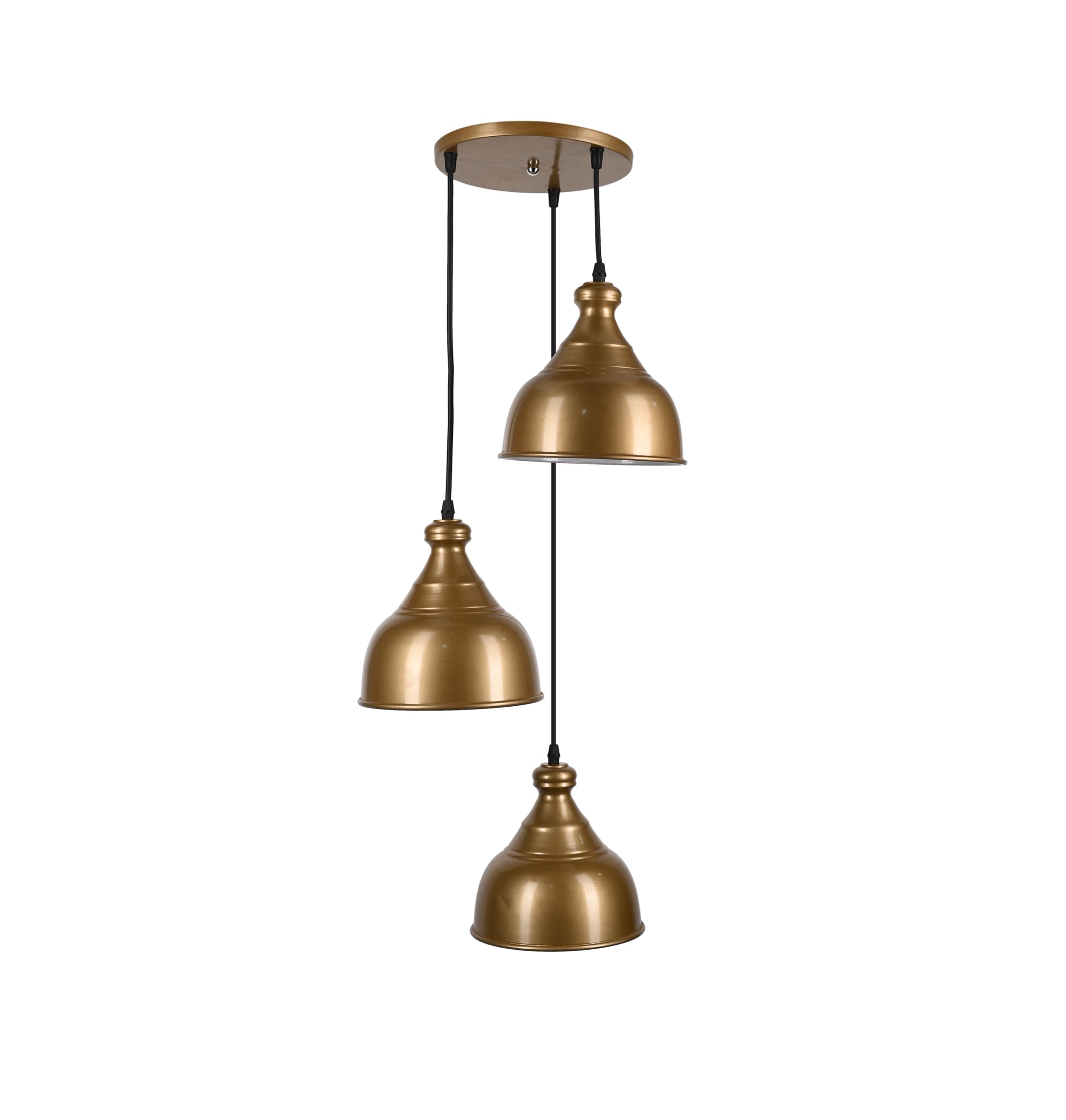El Rawda Gold Modern Flush Light 70×70 cm - 3 Lamps - RL-MC-003