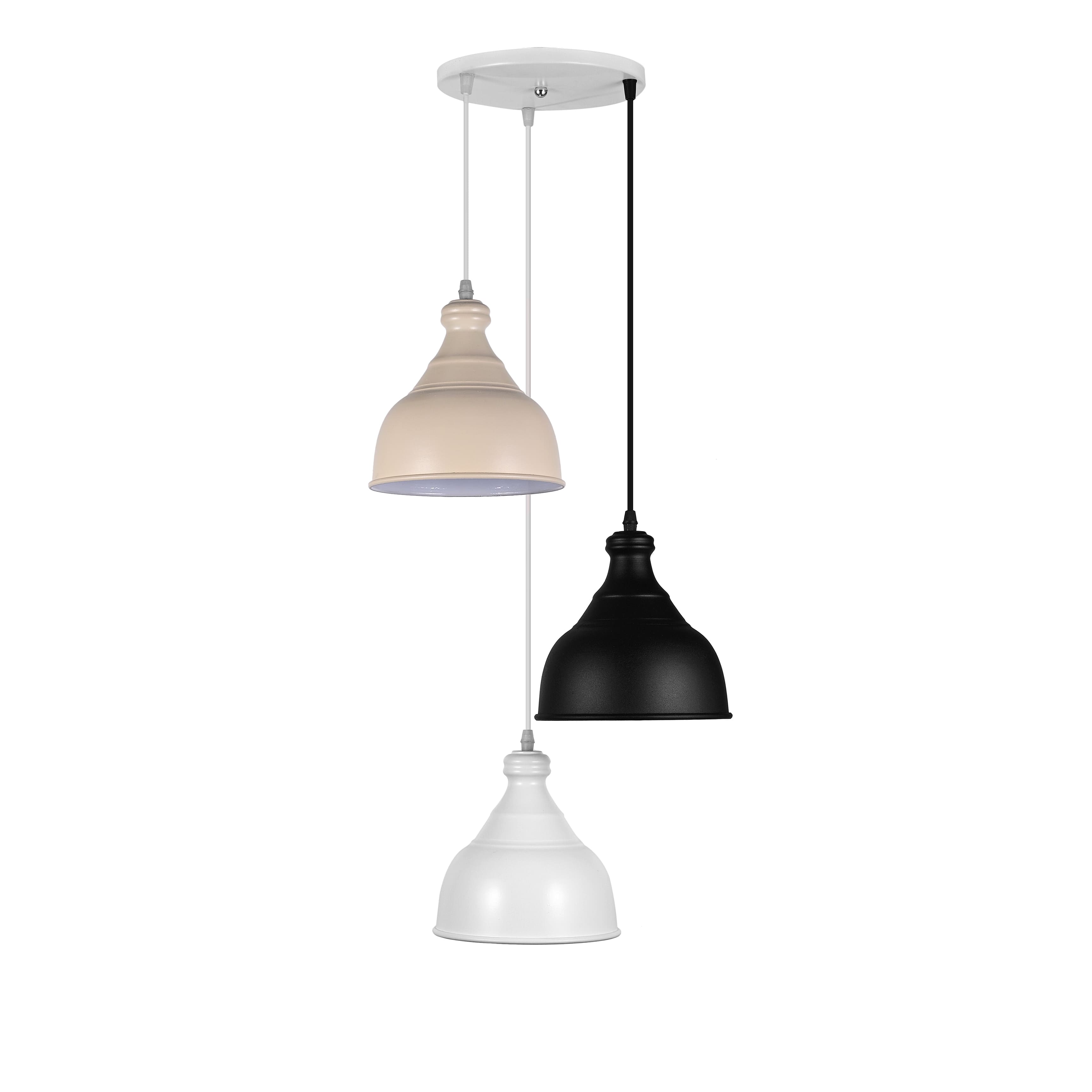 El Rawda Multi Color Modern Flush Light 70×70 cm - 3 Lamps - RL-MC-005