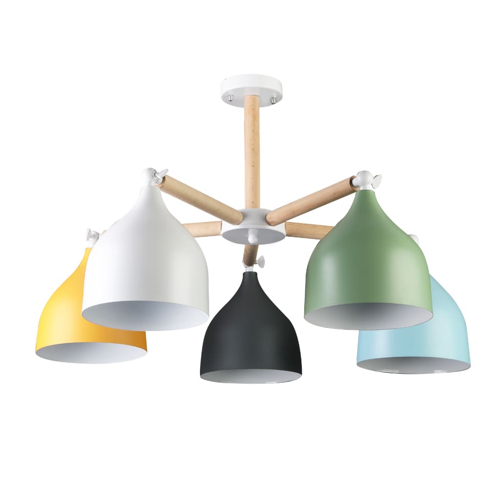 El Rawda Multi Color Modern Flush Light 42×42 cm - 5 Lamps - RL-NA-001