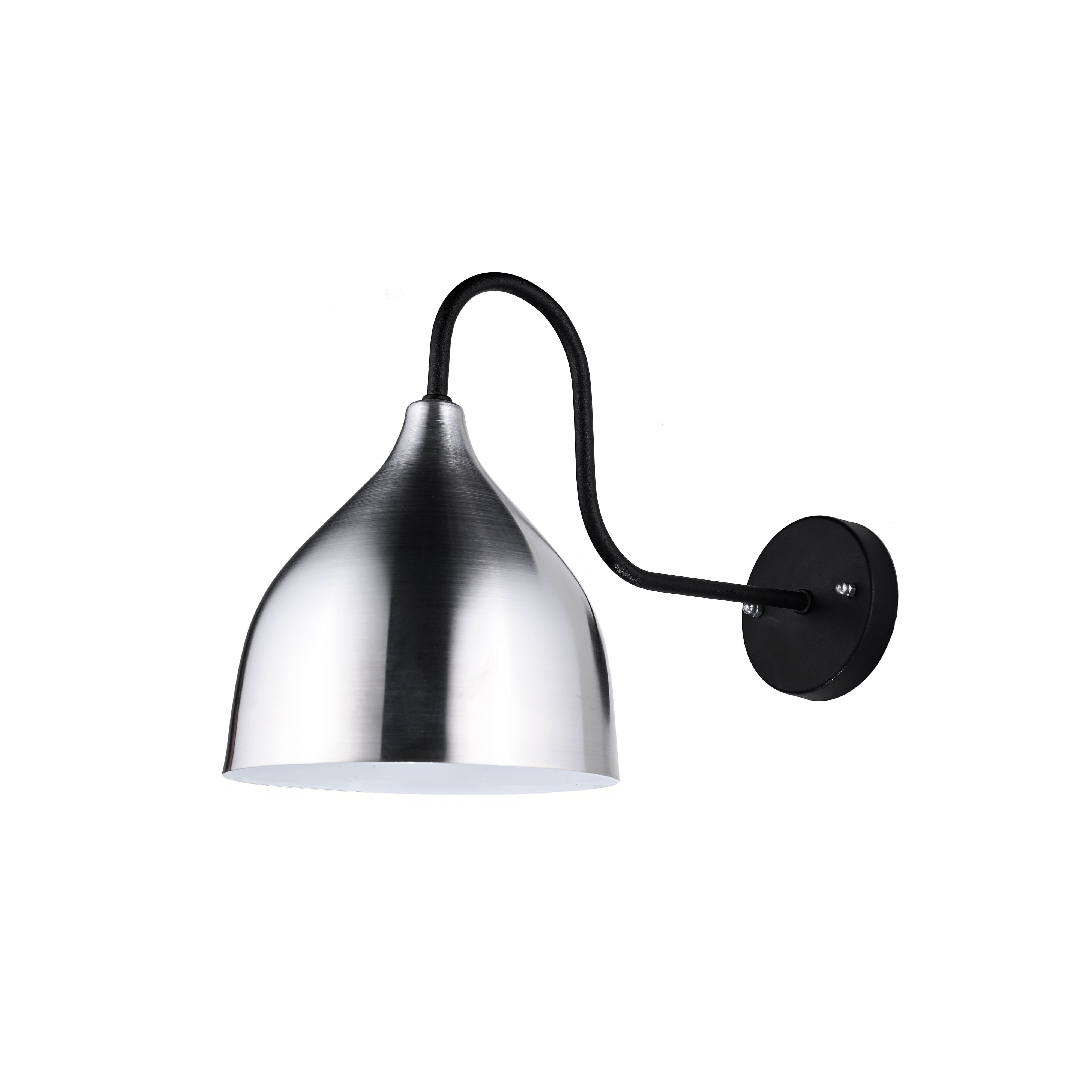 مصباح حائط الروضة معدن فضي - 26×37 سم - 1 لمبة - RL-NA-035