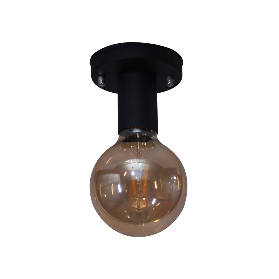 El Rawda Black Modern Flush Light 14×14 cm - 1 Lamp - RL-RS-008