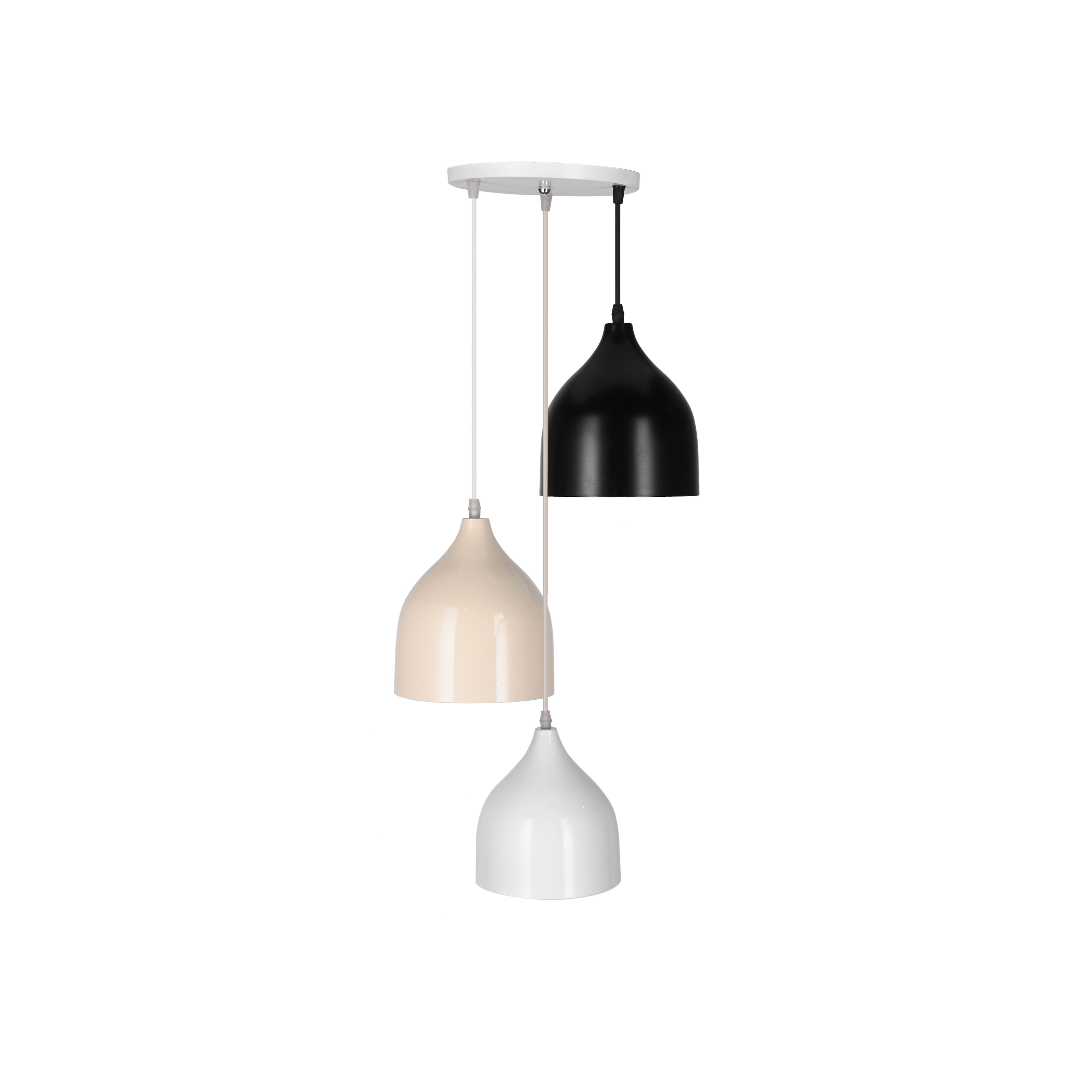 El Rawda Multi Color Modern Flush Light 70×70 cm - 3 Lamps - RL-SN-005