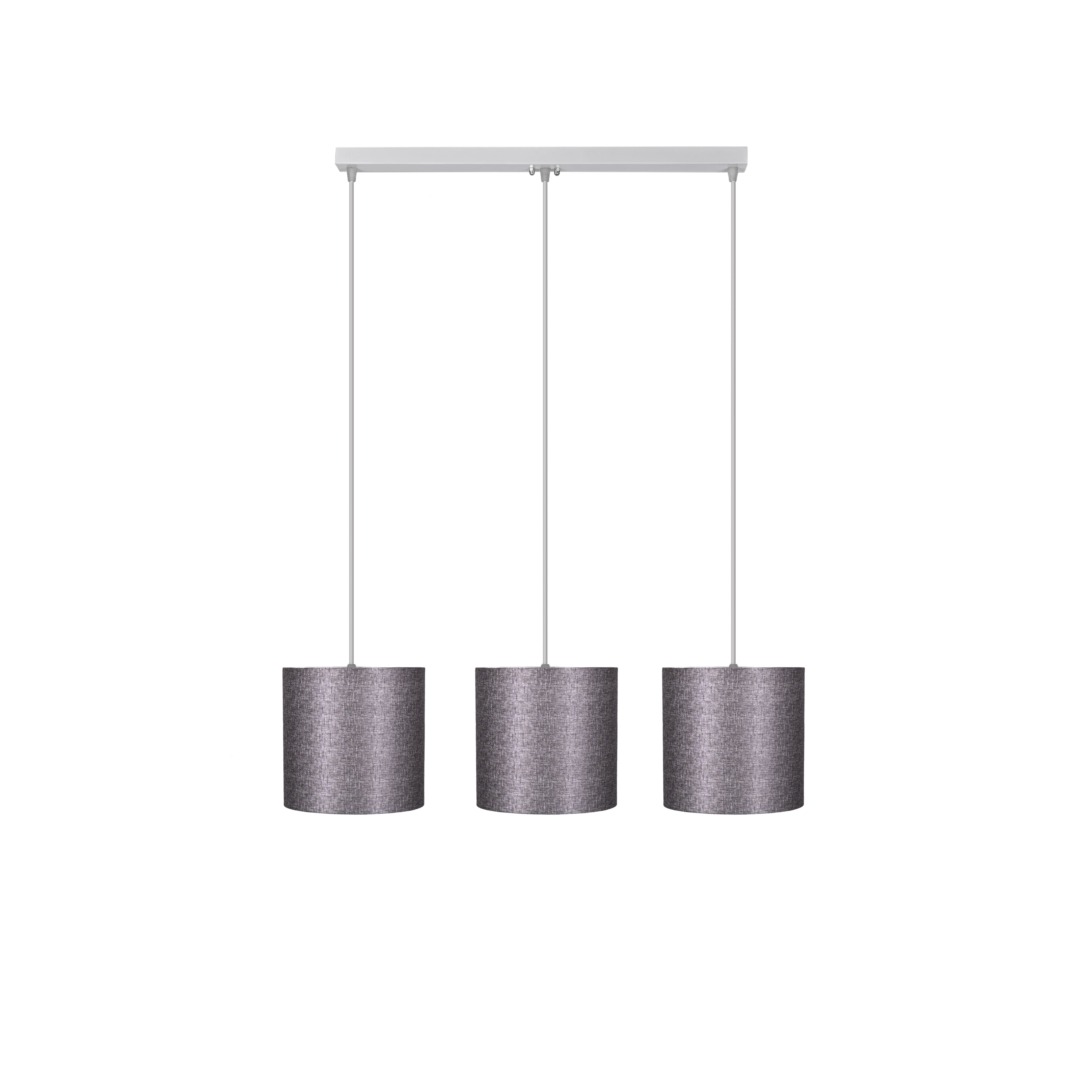 El Rawda Silver Modern Flush Light 70×70 cm - 3 Lamps - RL-SP-M-008