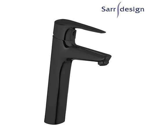 Segura Single Lever Semi-long Basin Mixer With Push-up Waste Matt Black - Sarrdesign - SD1033-D-BC