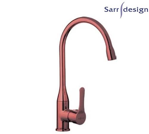 Trinity Single Lever Kitchen Mixer With High Swivel Tube Spout - Rose Gold - Sarrdesign - SD1047-RG