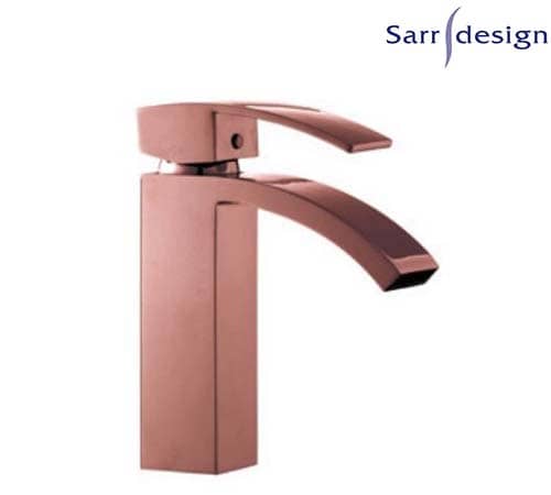 Escala Single Lever Basin Mixer With Push-up Waste - Rose Gold - Sarrdesign - SD1090-D-RG