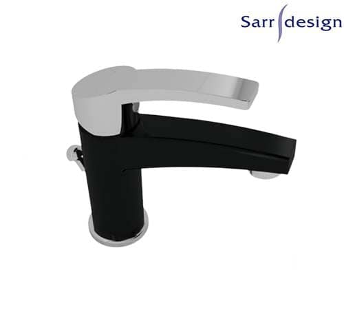 خلاط حوض أمازون يد واحدة بالفيداج أسود و سلفر - سارديزاين - SD1120-D-BCP