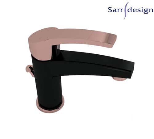 خلاط حوض أمازون يد واحدة بالفيداج أسود و روز جولد - سارديزاين - SD1120-D-BRG