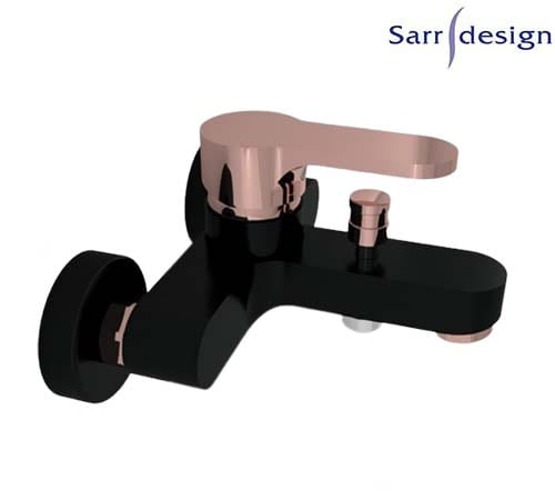 خلاط بانيو تارا يد واحدة بمحول اوتوماتيك أسود و روز جولد - سارديزاين - SD1253-BRG