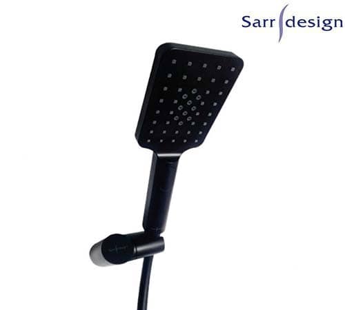Sulina Click Movable Shower Kit 5 Functions Black - Sarrdesign - SD3290-BC
