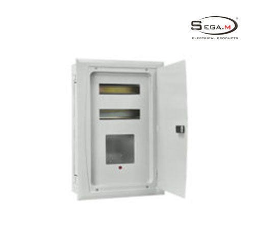Distribution Panel 18 lines with meter 2p SRH18CSF-B-Sega M