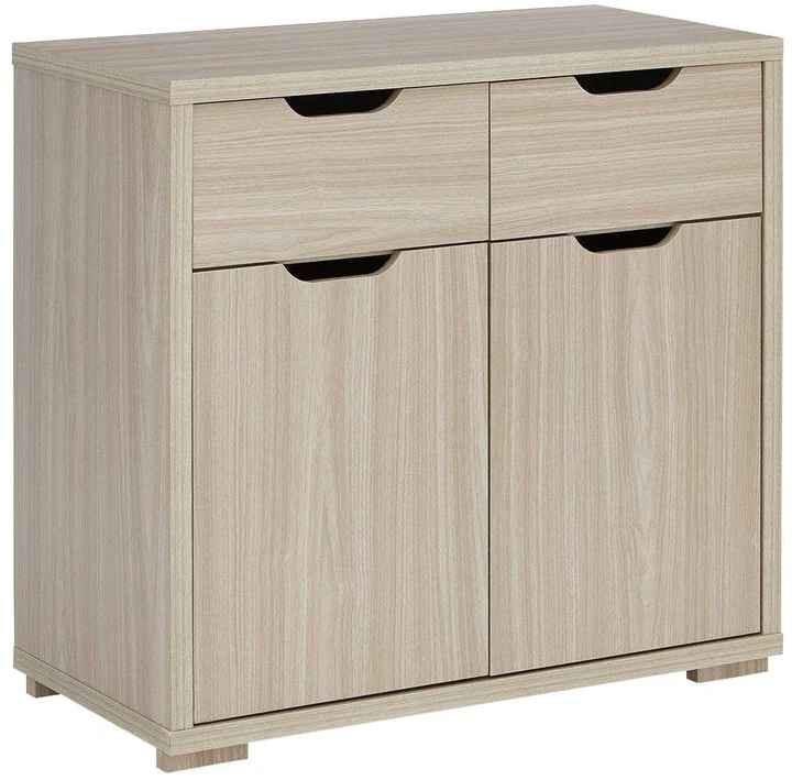 جزامه خشب mdf بها 2 درج و 2 ضلفه مفصلي بدخلهم 3 ارفف - 80*90*40 سم - بيكي - SU41
