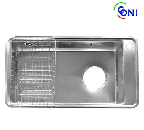 New Ultra Coni - Undermount Stainless Steel Kitchen Sink 51.5×90 cm - ULTRA900