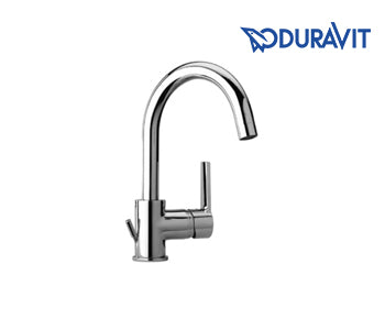 Single Lever Basin With Swivel Spout 16 Cm Verona - Chrome - Duravit - VE1090001E10
