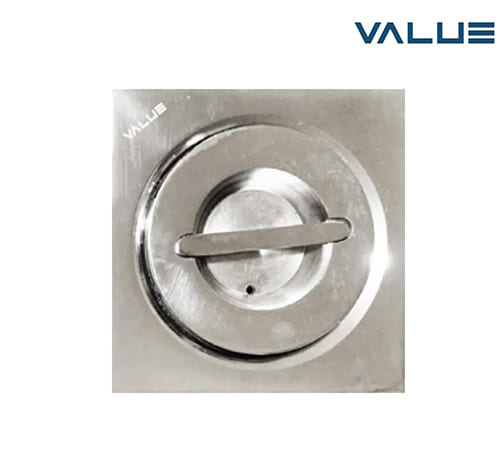 غطاء بلاعة بريمو من النحاس مقاس 15×15 سم من فاليو في - مطلي بالكروم - VF9115