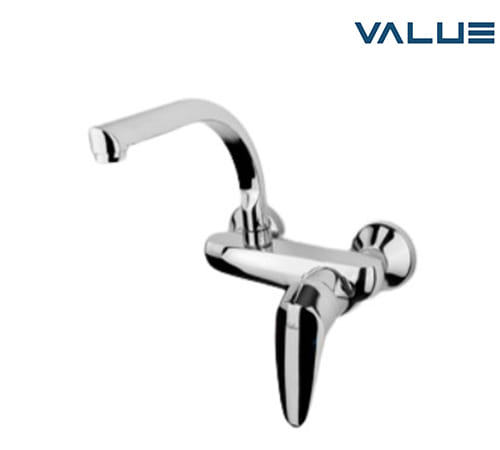 Novara Wall-mounted Sink Mixer - Chrome - Value - VK1035