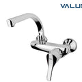 Wall Mount Kitchen Mixer With Semi-Circular Swivel Spout - Chrome - Value - VK7035