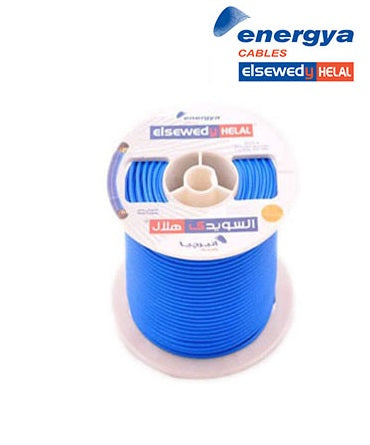 Fine Stranded Copper Wire - 100 M - 10 mm Blue - Energya - ElSewedy Helal