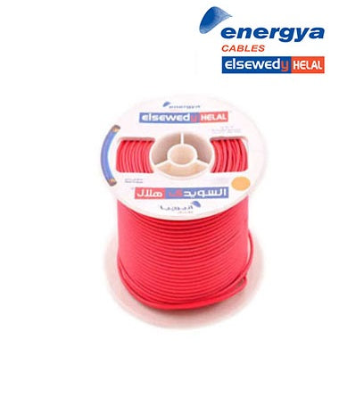 Fine Stranded Copper Wire - 100 M - 10 mm Red - Energya - ElSewedy Helal