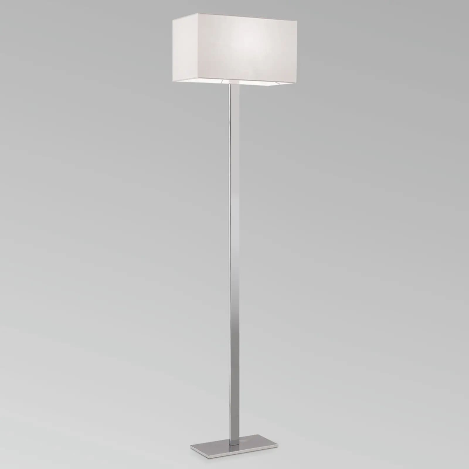 مصباح ارض واي لايت - معدن و زجاج - فضي و أبيض - 40*170 سم - YL625