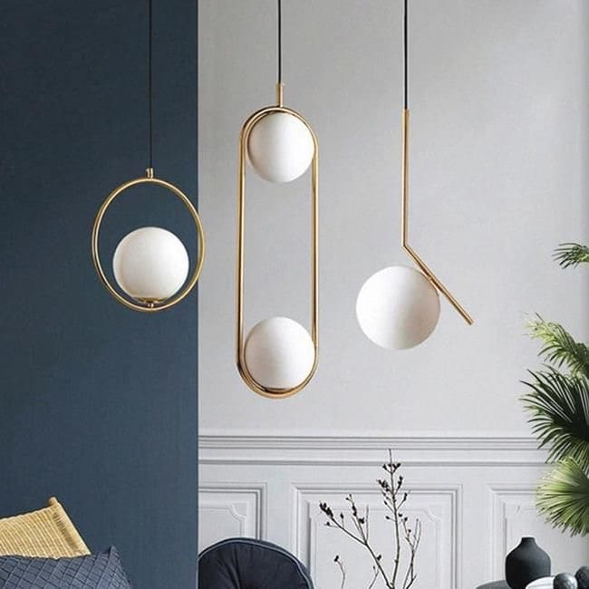 Y-Lights Ceiling Lamp - Gold & White - Steel - 80*70 cm - YL632