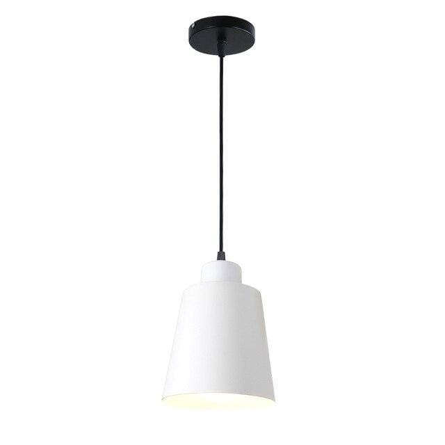 مصباح سقف واي لايت - معدن و خشب زان - أبيض - 18*13*138 سم - YL635