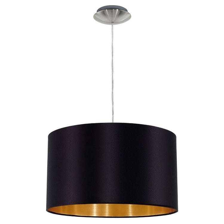 مصباح سقف واي لايت - معدن مدعوم بالقماش - أسود - 40*40*65 سم - YL708