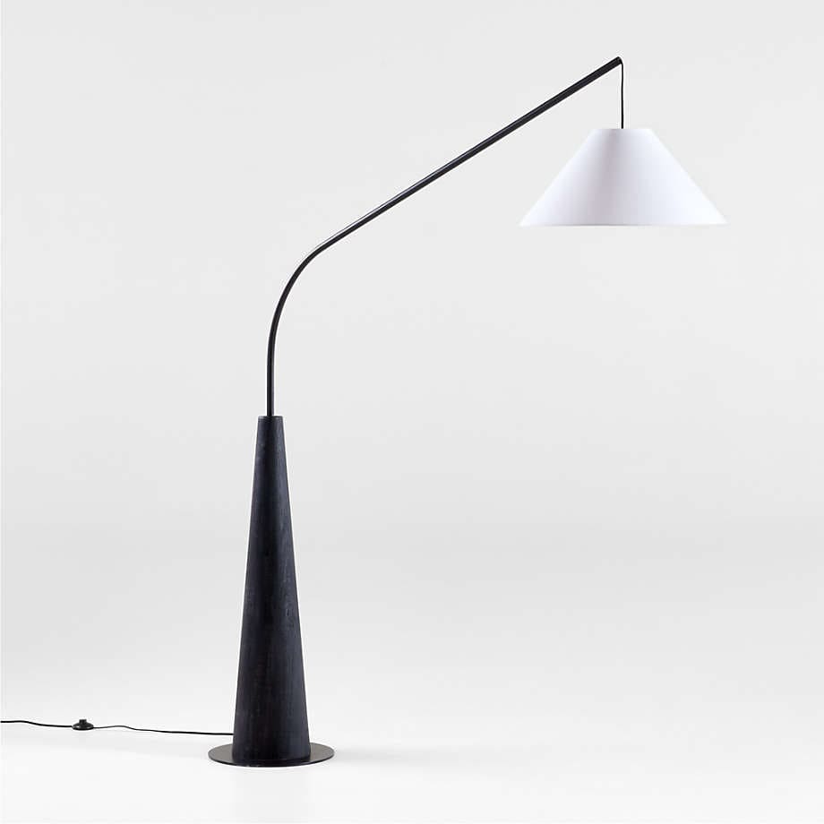 Y-Lights Floor Lamp - Black & White - Steel & Wood Supported Fabrics - 175*45*215 cm - YL719