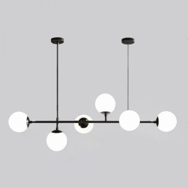 Y-Lights Ceiling Lamp - Black & White - Steel & Glass - 120**150 cm - YL753