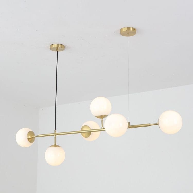 Y-Lights Ceiling Lamp - Gold & White - Steel & Glass - 120**150 cm - YL754
