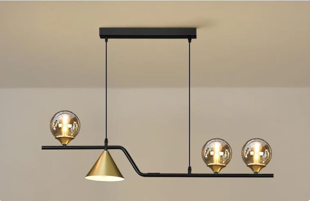 Y-Lights Ceiling Lamp - Multicolor - Steel & Glass - 100**120 cm - YL758