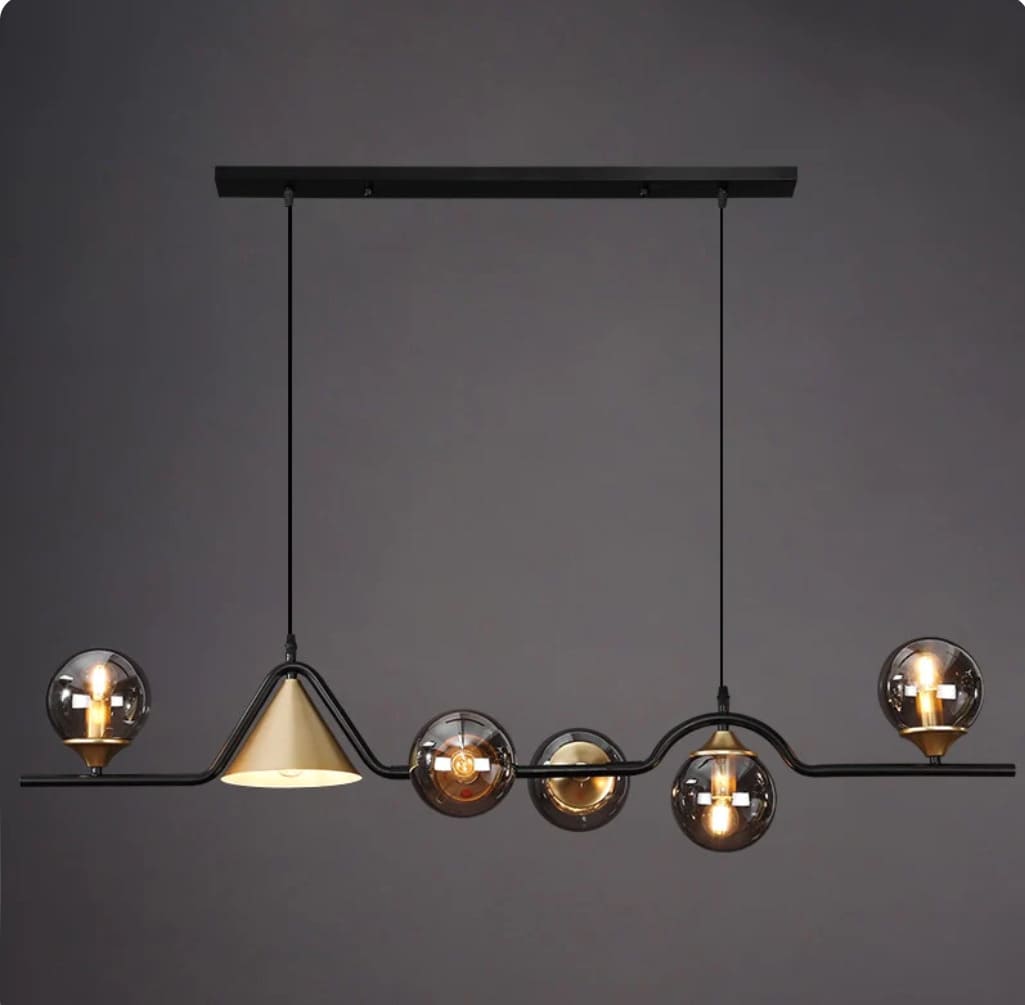 Y-Lights Ceiling Lamp - Multicolor - Steel & Glass - 120**120 cm - YL760