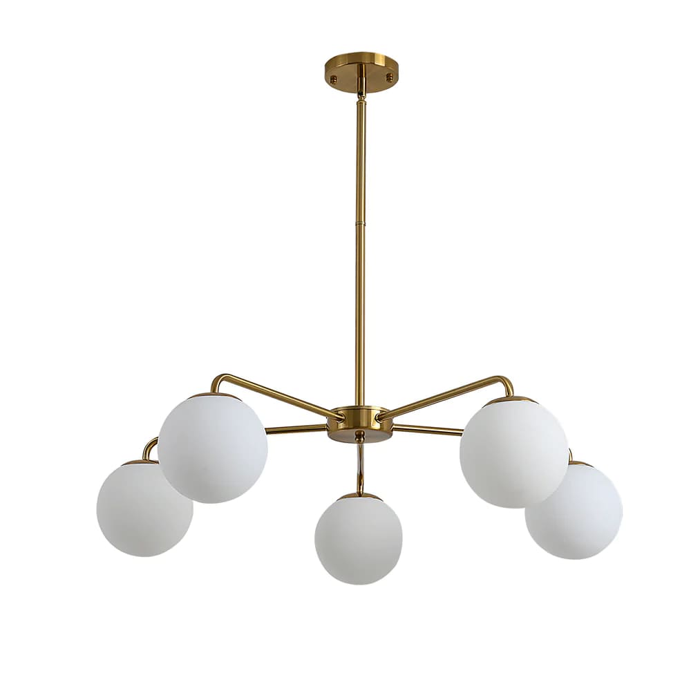 Y-Lights Ceiling Lamp - Gold & White - Steel & Glass - 85**40 cm - YL765