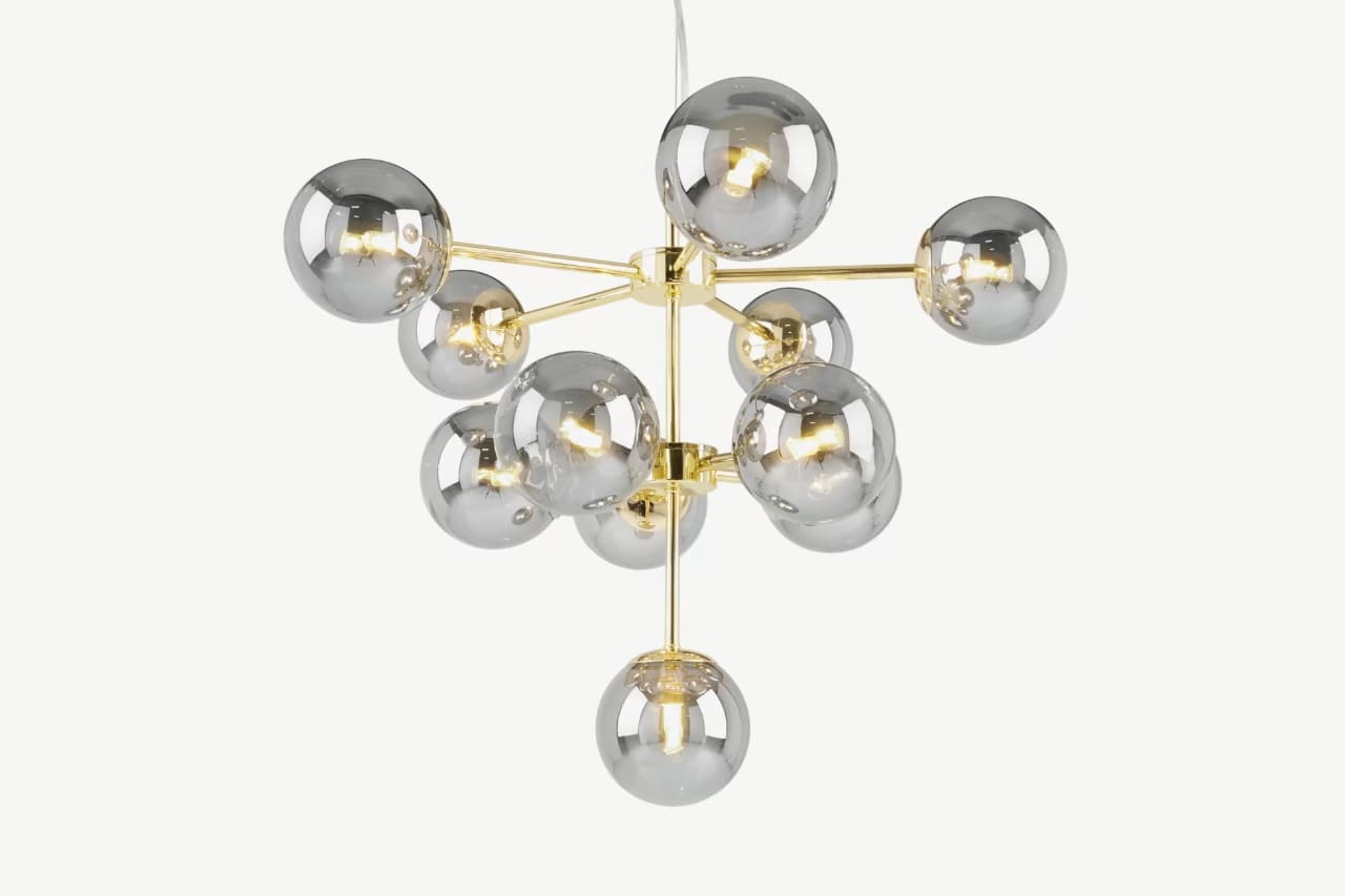 Y-Lights Ceiling Lamp - Multicolor - Steel & Glass - 61**52 cm - YL786
