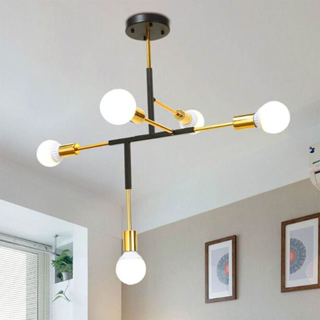 Y-Lights Ceiling Lamp - Black & Gold - Steel - 100*80 cm - YLK0041
